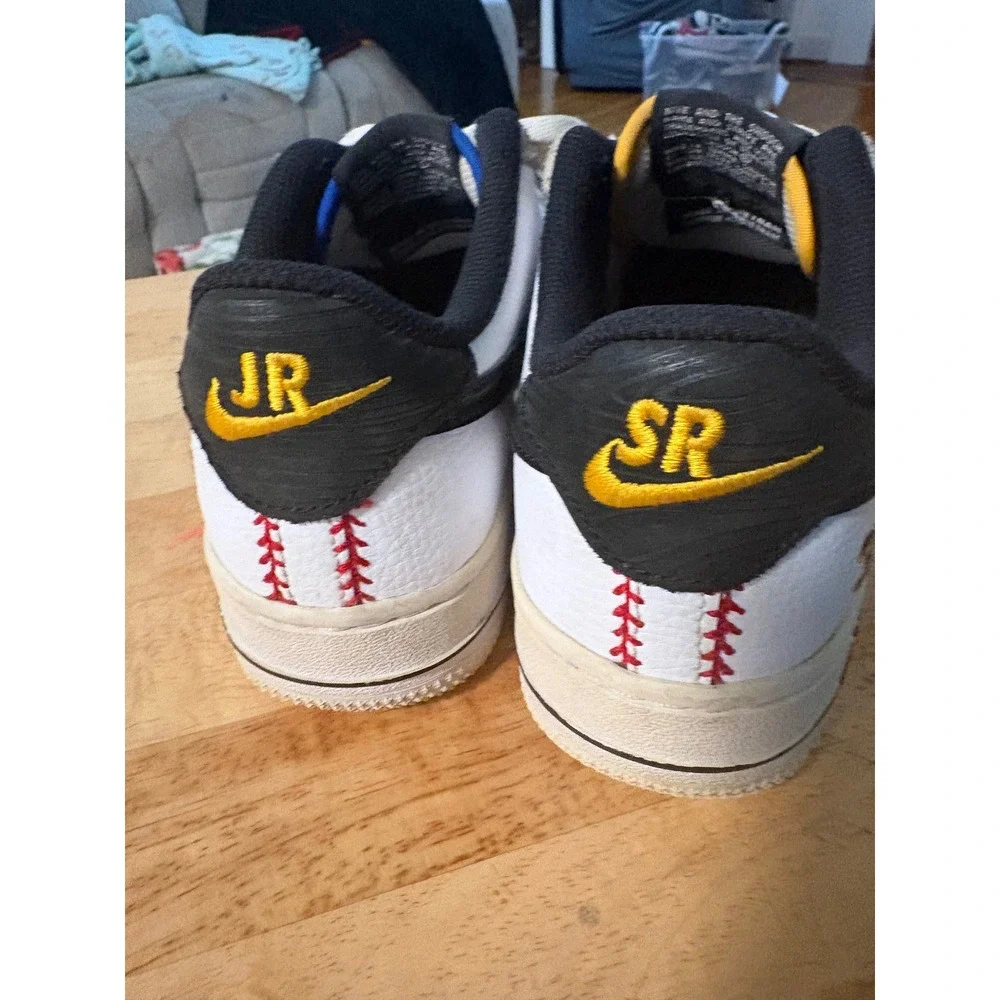 Nike Air Force 1 Low Swingman Ken Griffey Jr Sr White Black DJ5192-100 Kids
